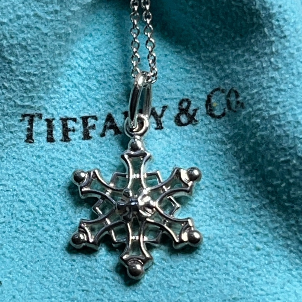 Tiffany & Co. Snowflake Pendant Necklace